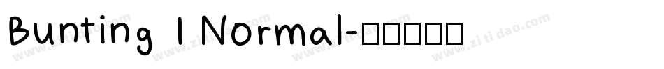 Bunting 1 Normal字体转换